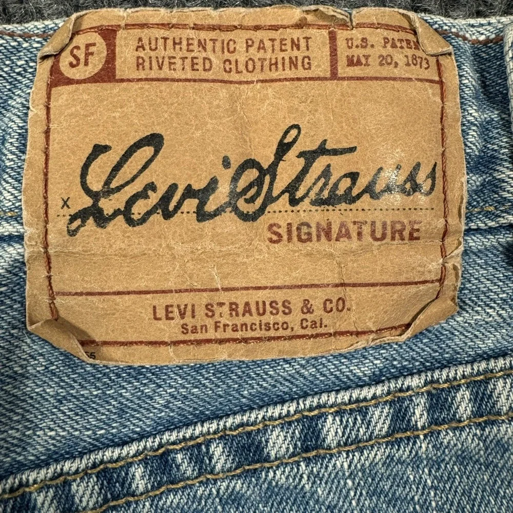 Vintage Signature Levi Strauss Loose Fit Denim Jeans Men 34x30 Skater Streetwear